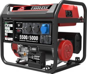 Генератор бензиновый  G5500EAX (5,5кВт, 1ф, электростартер)